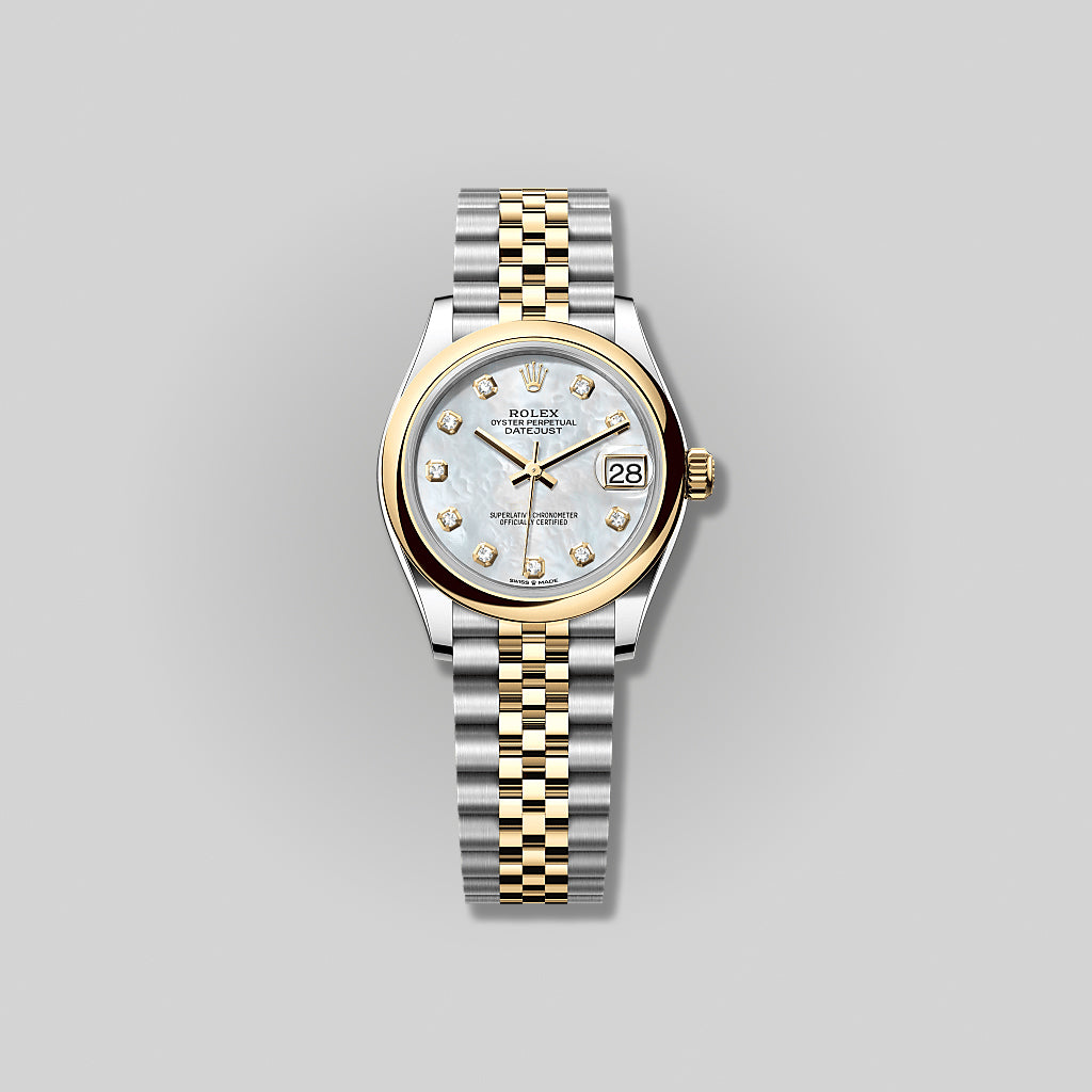 Rolex Lady Datejust 31mm 278243 Steel and Yellow Gold White Mother of Pearl Diamond Dial Jubilee Bracelet ( 2025 )