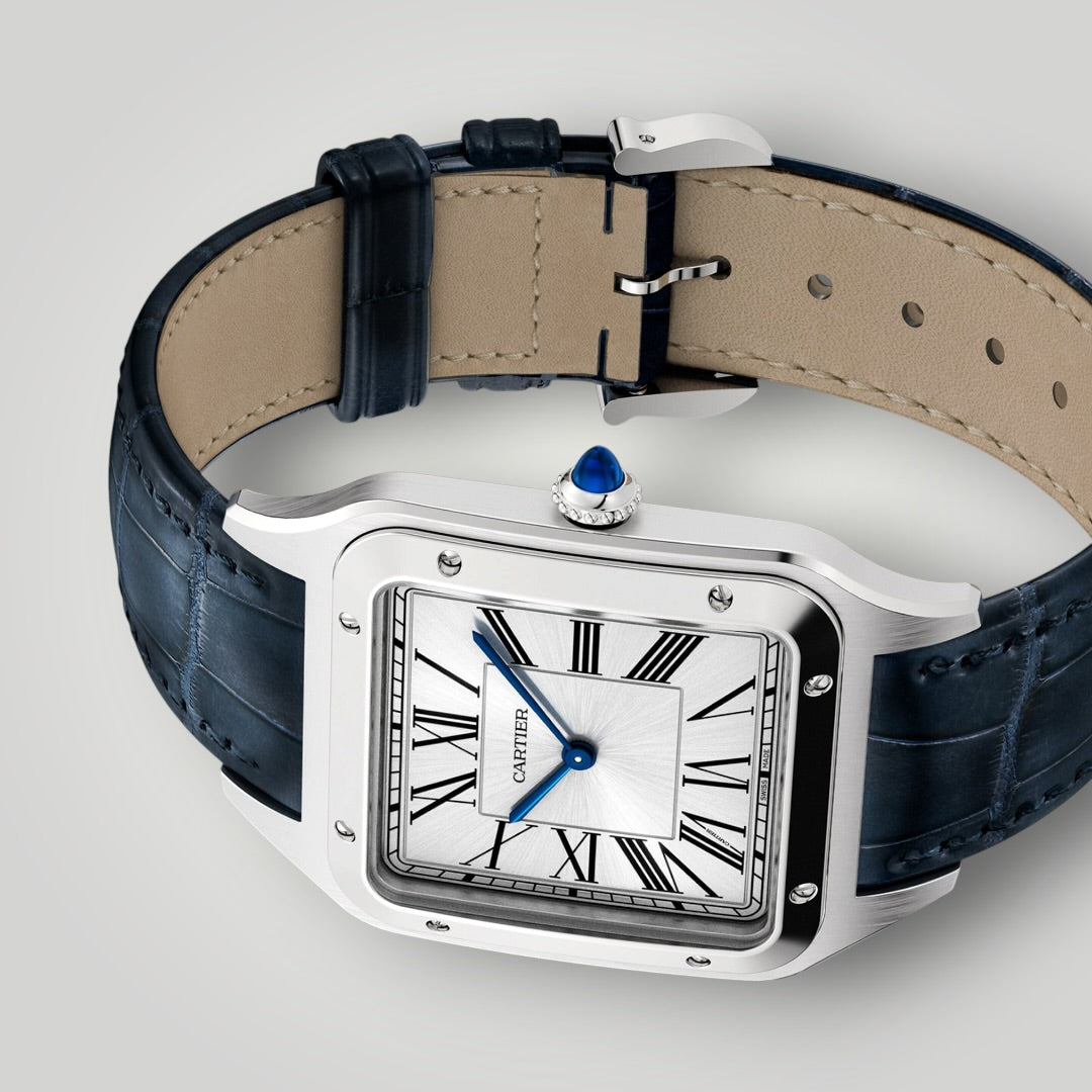 Cartier Santos-Dumont Extra-large WSSA0032 Satin-Brushed Silver Dial ( 2026 )