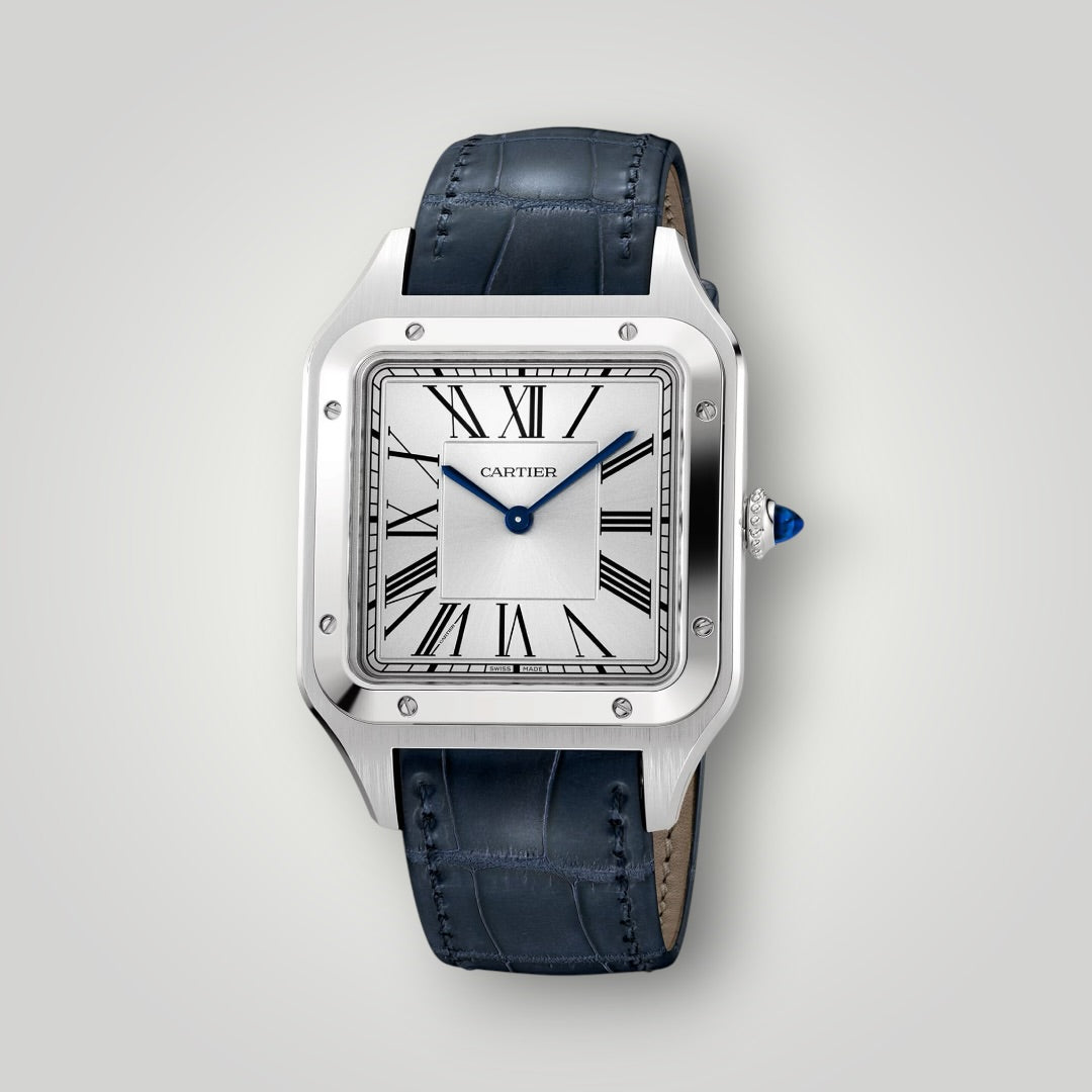 Cartier Santos-Dumont Extra-large WSSA0032 Satin-Brushed Silver Dial ( 2026 )