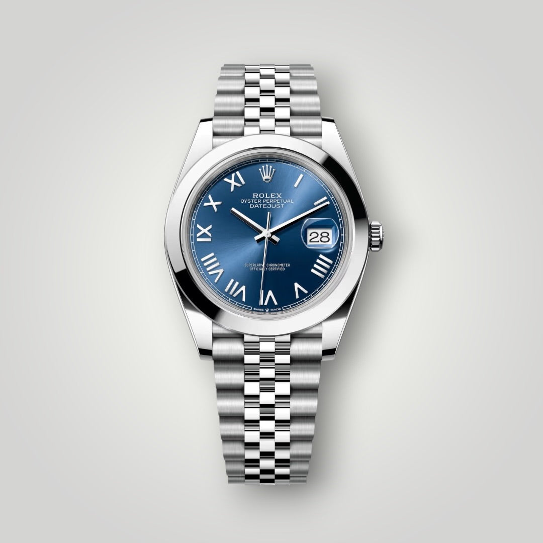 Rolex Datejust 41mm 126300 Blue Roman Jubilee Bracelet ( 2026 )