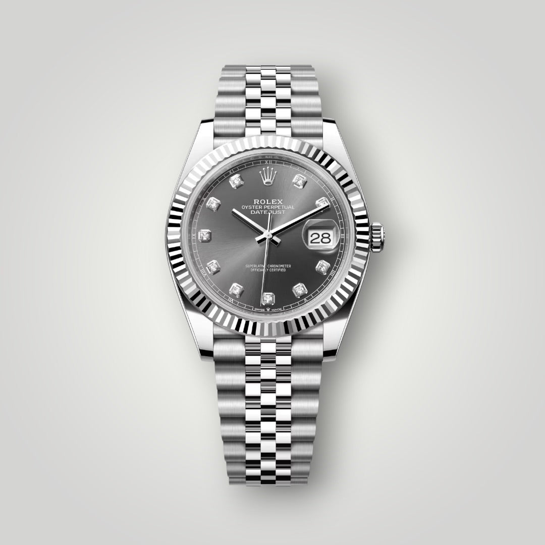Rolex Datejust 41mm 126334 Rhodium Diamond Dial Jubilee Bracelet ( 2026 )
