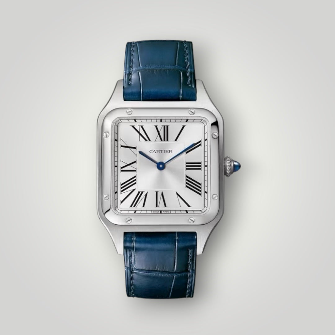 Cartier Santos-Dumont Large WSSA0085 Satin-Brushed Silver Dial ( 2025 )