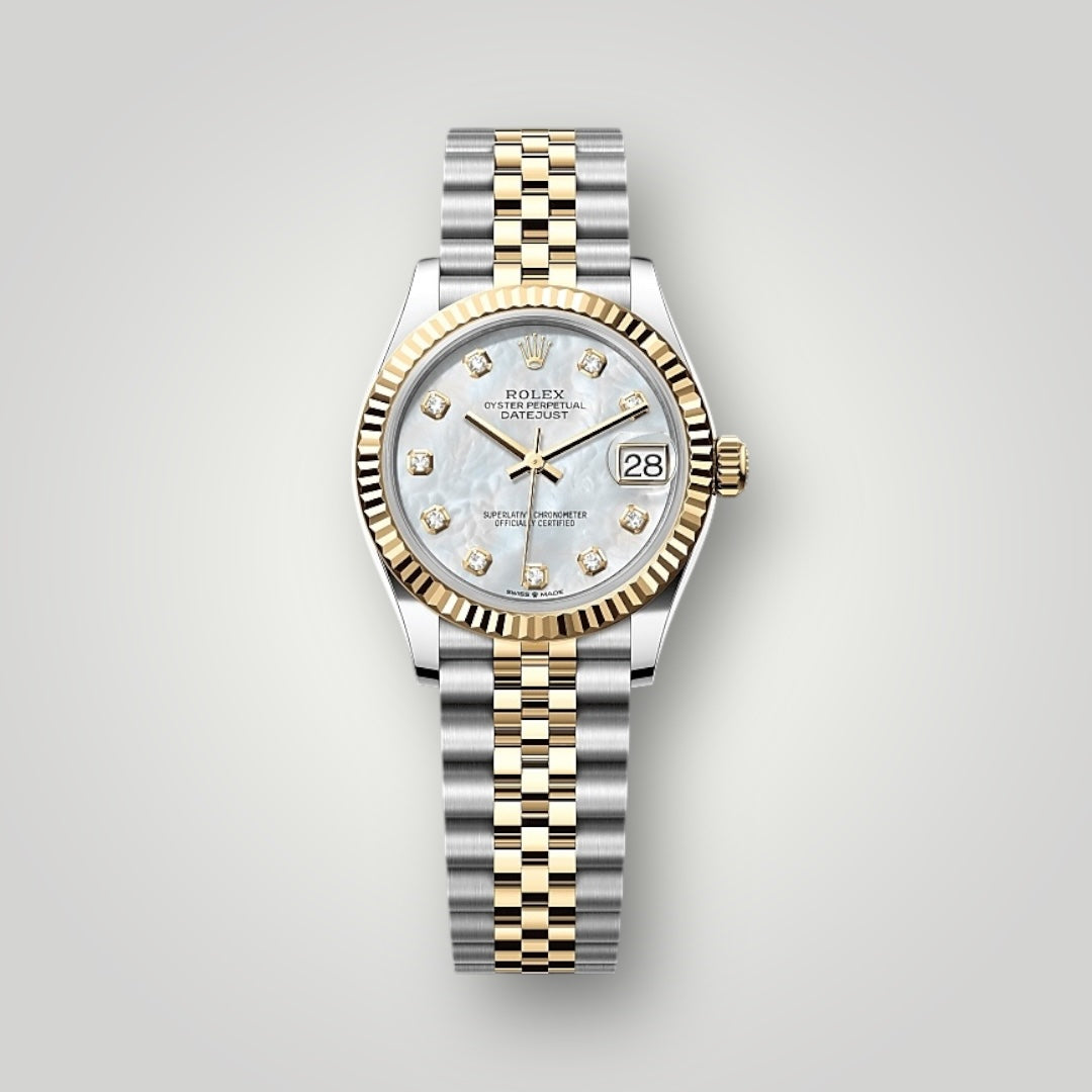 Rolex Lady Datejust 31mm 278273 Steel and Yellow Gold White Mother of Pearl Diamond Dial Jubilee Bracelet ( 2025 )