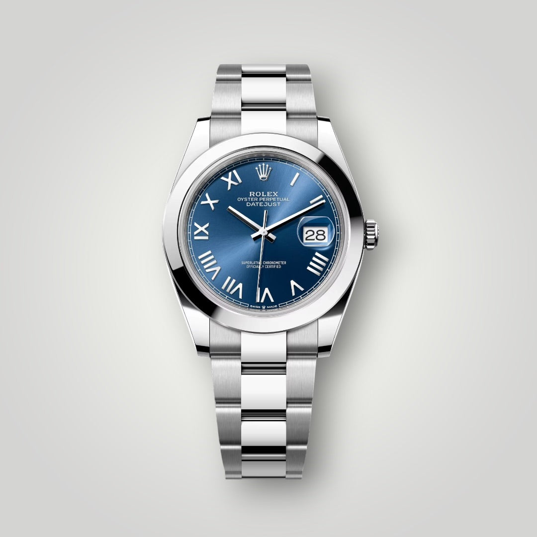 Rolex Datejust 41mm 126300 Blue Roman Oyster Bracelet ( 2026 )