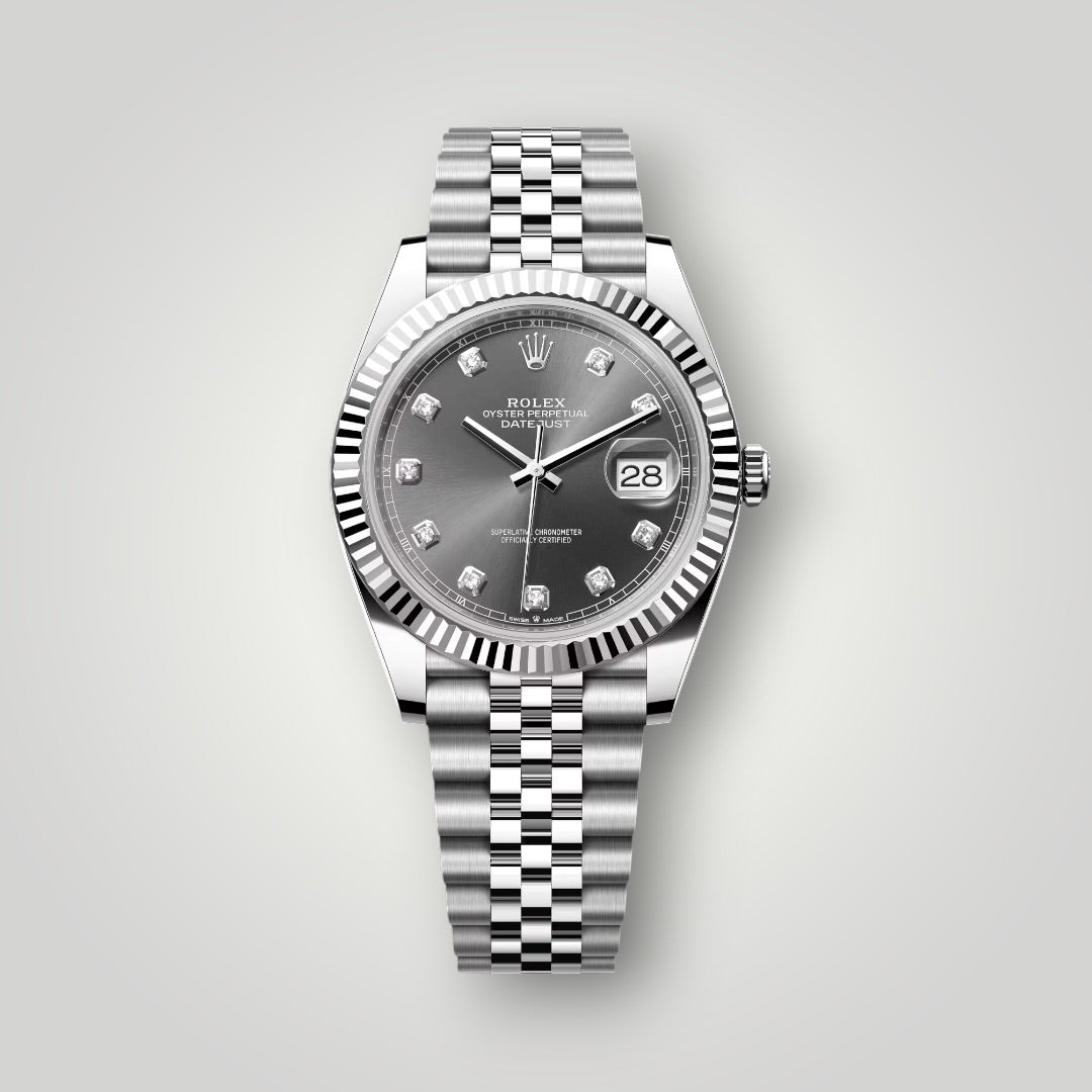 Rolex Datejust 41mm 126334 Rhodium Diamond Dial Jubilee Bracelet ( 2026 )