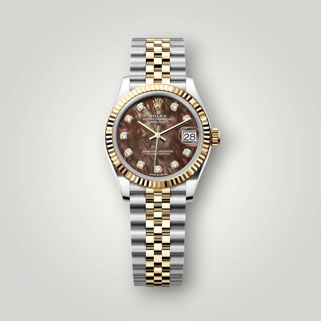 Rolex Lady Datejust 31mm 278273 Steel and Yellow Gold Dark Mother of Pearl Diamond Dial Jubilee Bracelet ( 2026 )