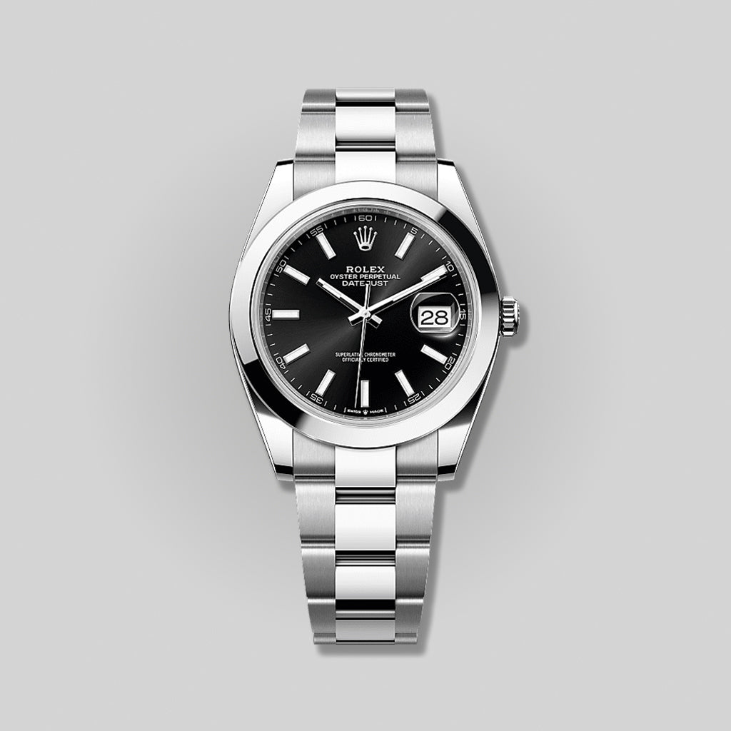 Rolex Datejust 41mm 126300 Black Index Dial Oyster Bracelet ( 2025 )