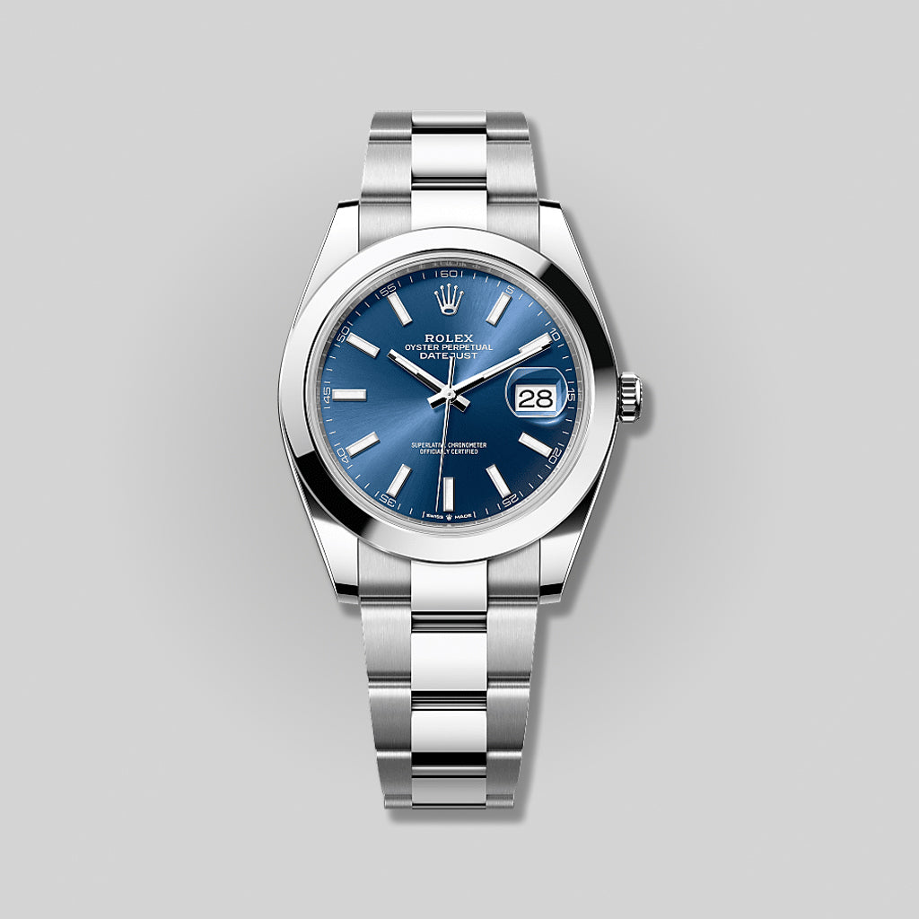 Rolex Datejust 41mm 126300 Blue Index Dial Oyster Bracelet ( 2025 )