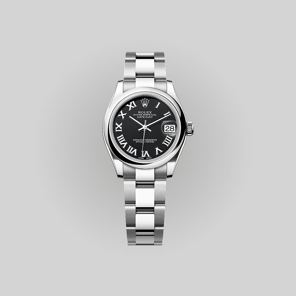 Rolex Lady Datejust 31mm 178240 Black Roman Dial Oyster Bracelet ( 2017 )
