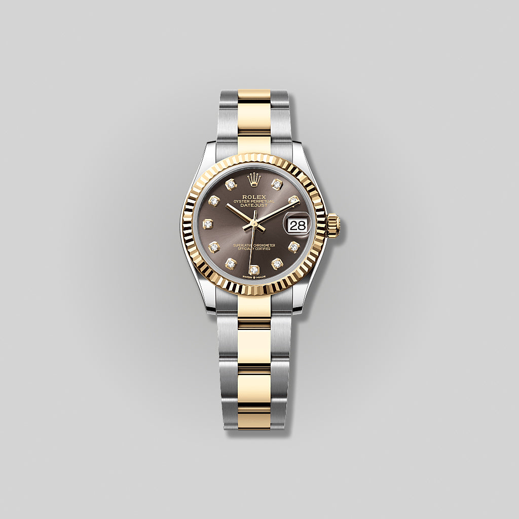 Rolex Lady Datejust 31mm 278273 Steel and Yellow Gold Dark Grey Diamond Dial Oyster Bracelet ( 2025 )