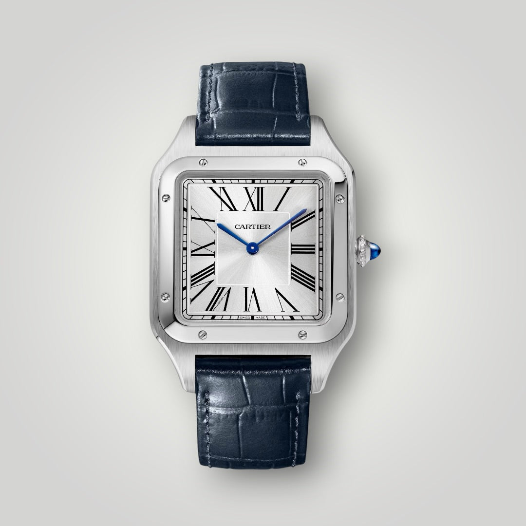 Cartier Santos-Dumont Extra-large WSSA0032 Satin-Brushed Silver Dial ( 2026 )