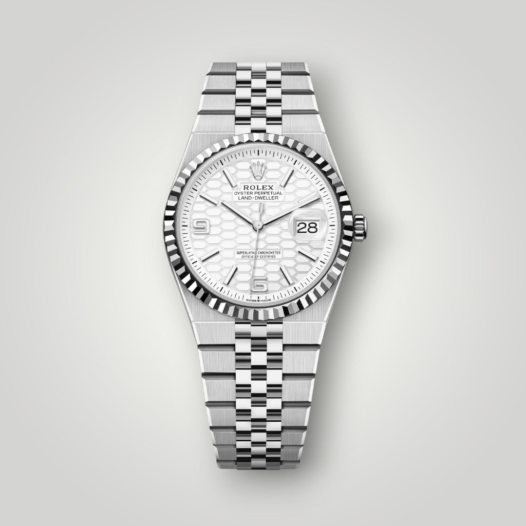 Rolex Land Dweller 36mm 127234 Intense White Dial Flat Jubilee ( 2026 )