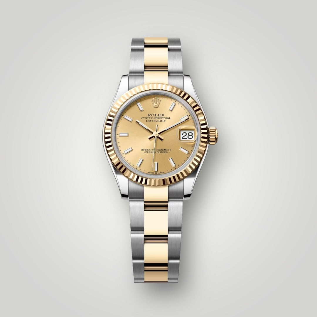 Rolex Lady Datejust 31mm 278273 Steel and Yellow Gold Champagne Index Dial Oyster Bracelet  ( 2026 )