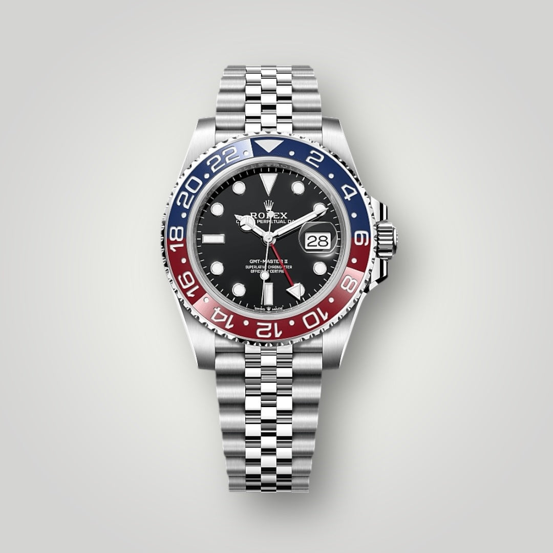 Rolex GMT Master II Pepsi 40mm 126710BLRO Pepsi Black Dial Jubilee Bracelet ( 2025 )