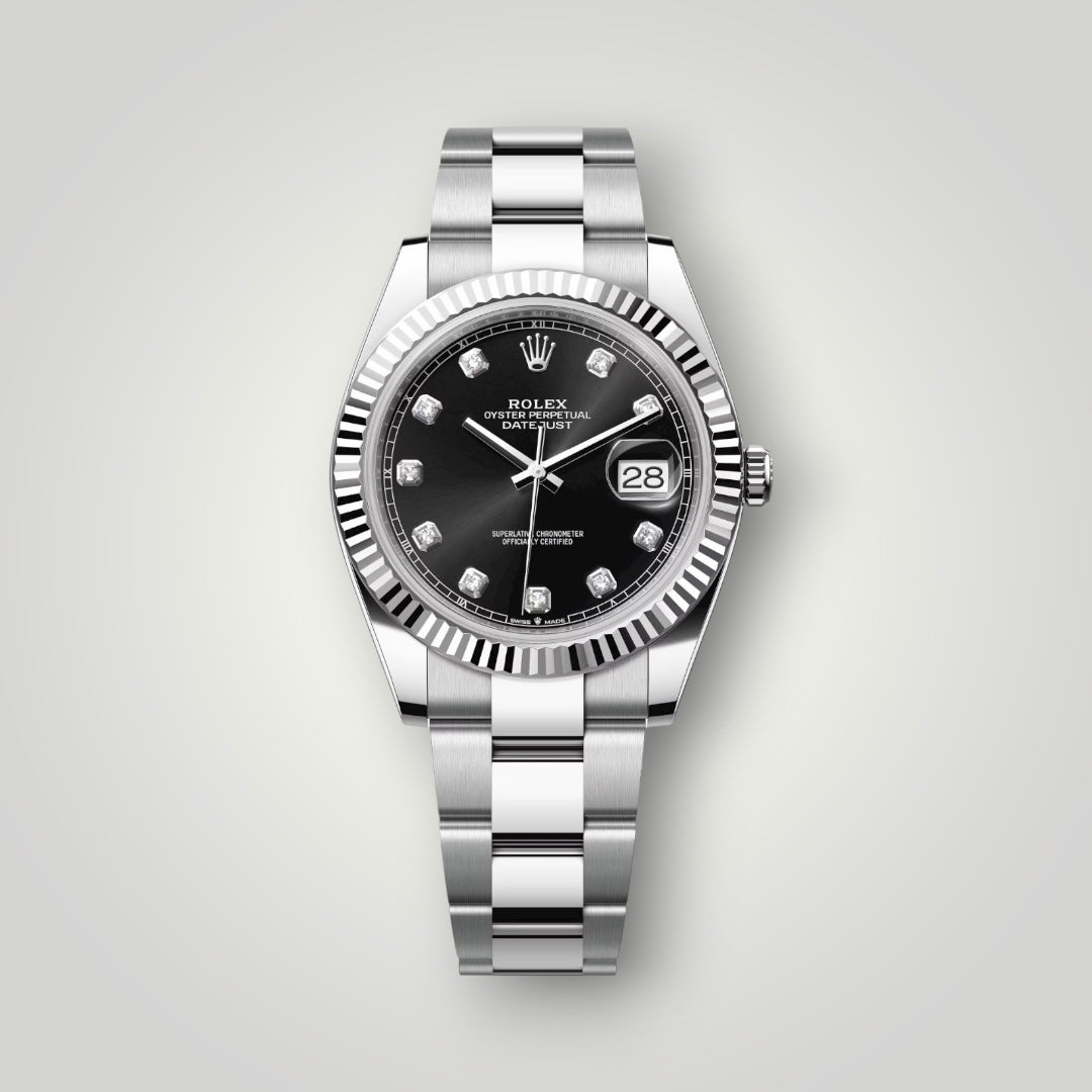 Rolex Datejust 41mm 126334 Black Diamond Dial Oyster Bracelet ( 2025 )