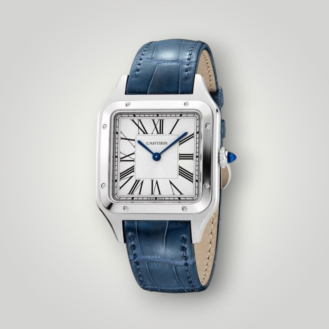 Cartier Santos-Dumont Large WSSA0085 Satin-Brushed Silver Dial ( 2025 )