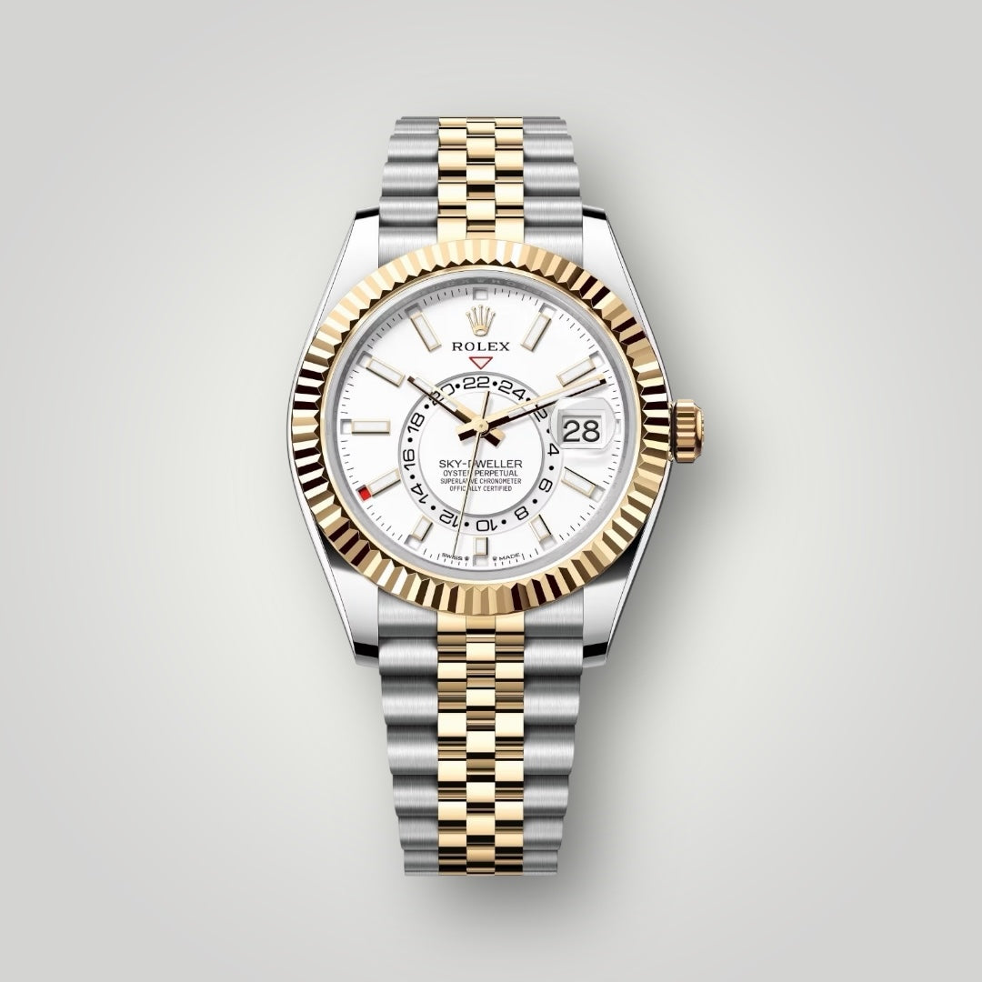 Rolex Sky Dweller 42mm 336933 Steel and Yellow Gold White Dial Jubilee Bracelet ( 2025 )