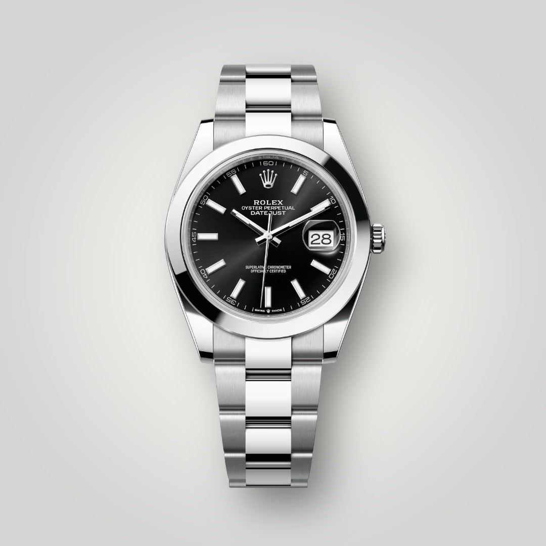 Rolex Datejust 41mm 126300 Black Index Dial Oyster Bracelet ( 2025 )