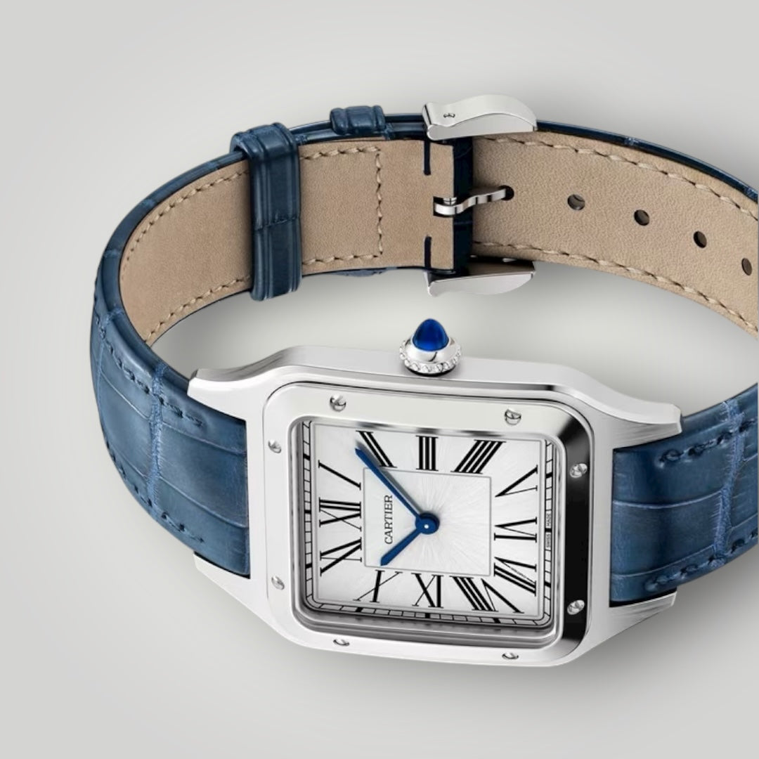 Cartier Santos-Dumont Large WSSA0085 Satin-Brushed Silver Dial ( 2025 )