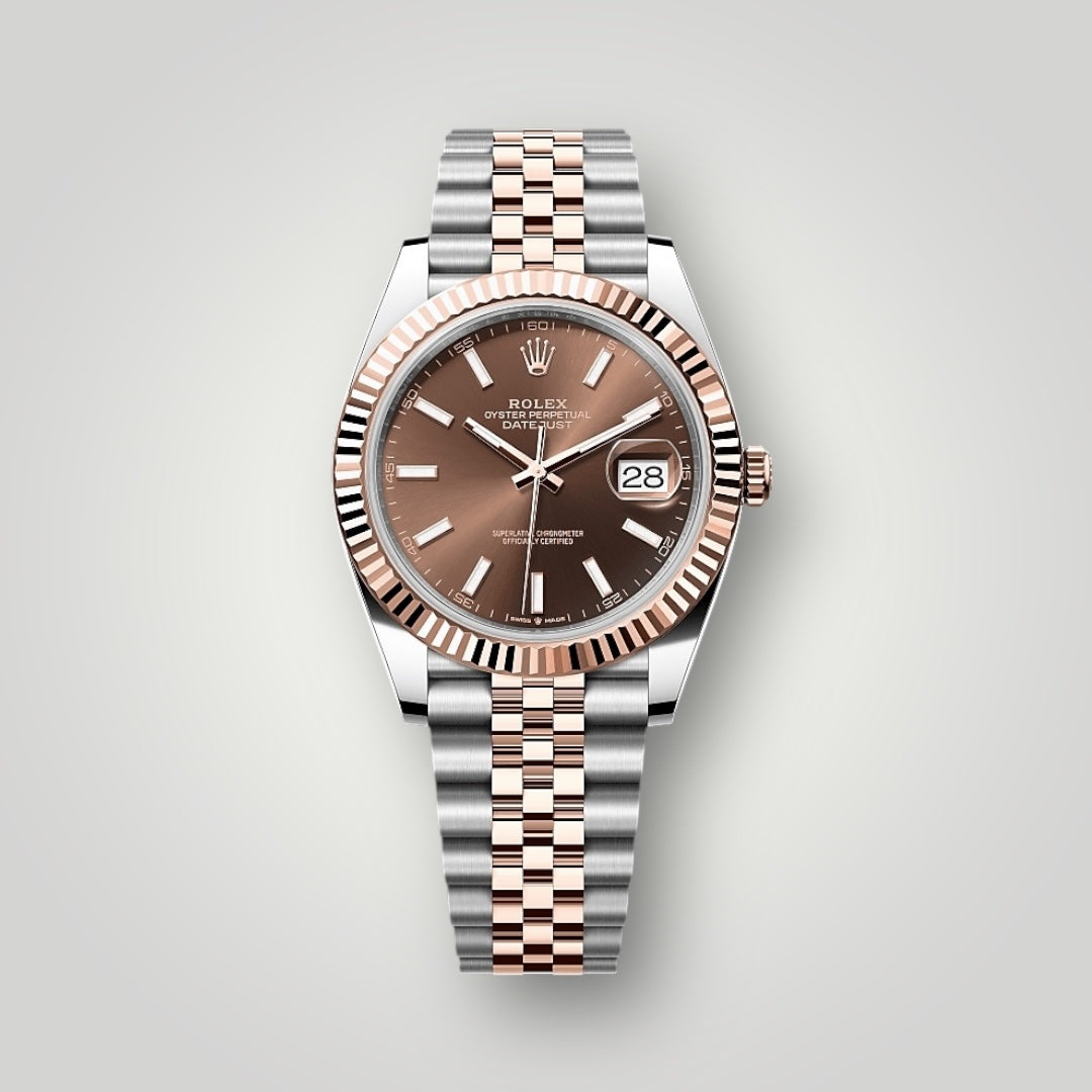 Rolex Datejust Chocolate 41mm 126331 Steel and Rose Gold Chocolate Dial Jubilee Bracelet ( 2022 )