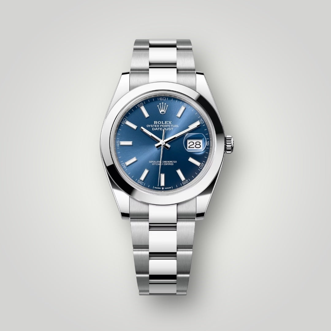 Rolex Datejust 41mm 126300 Blue Index Dial Oyster Bracelet ( 2025 )