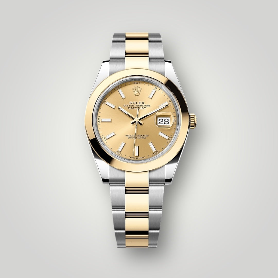 Rolex Datejust 41mm 126303 Champagne Index Dial Oyster Bracelet ( 2021 )