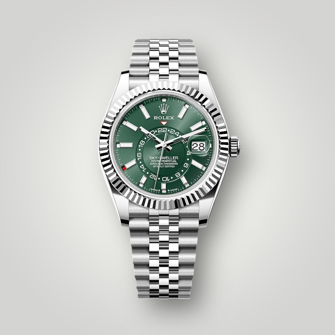 Rolex Sky Dweller 42mm 336934 Green Dial Jubilee Bracelet ( 2025 )