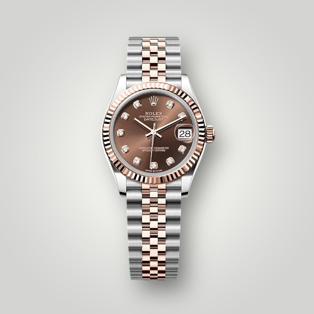 Rolex Lady Datejust 31mm 278271 Steel and Rose Gold Chocolate Diamond Dial Jubilee Bracelet ( 2024 )