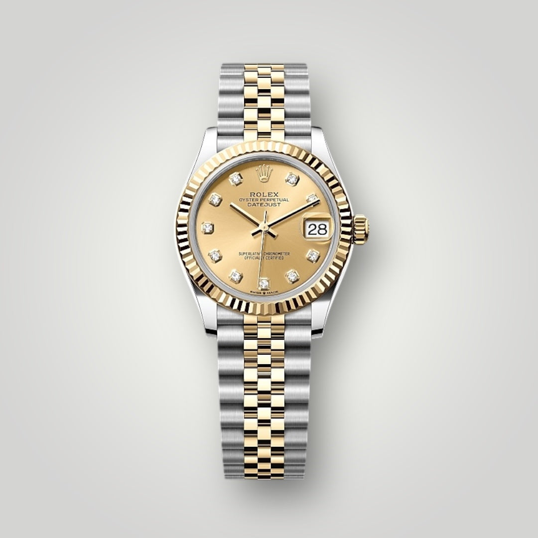 Rolex Lady Datejust 31mm 278273 Steel and Yellow Gold Champagne Diamonds Dial Jubilee Bracelet ( 2025 )