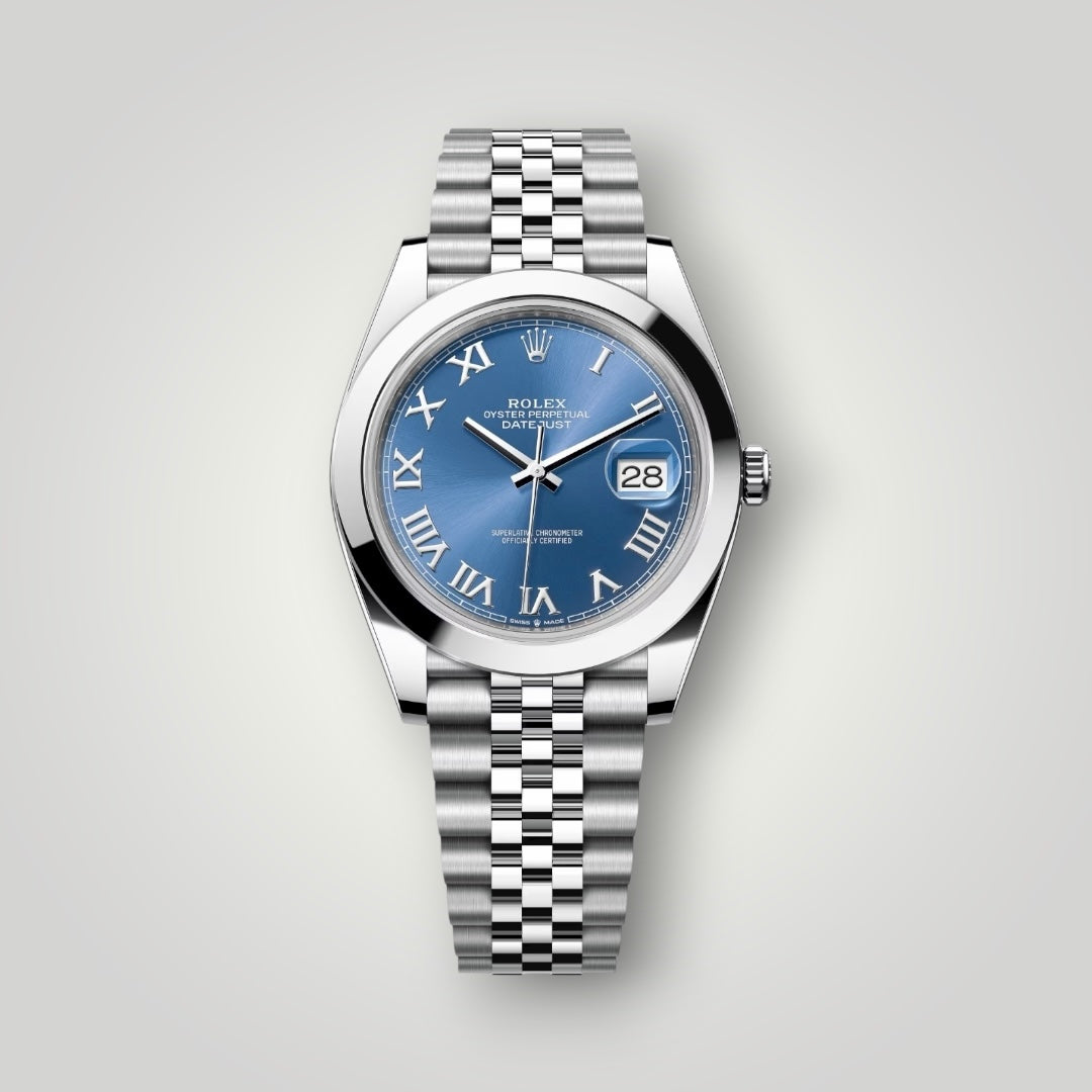 Rolex Datejust 41mm 126300 Blue Roman Jubilee Bracelet ( 2025 )