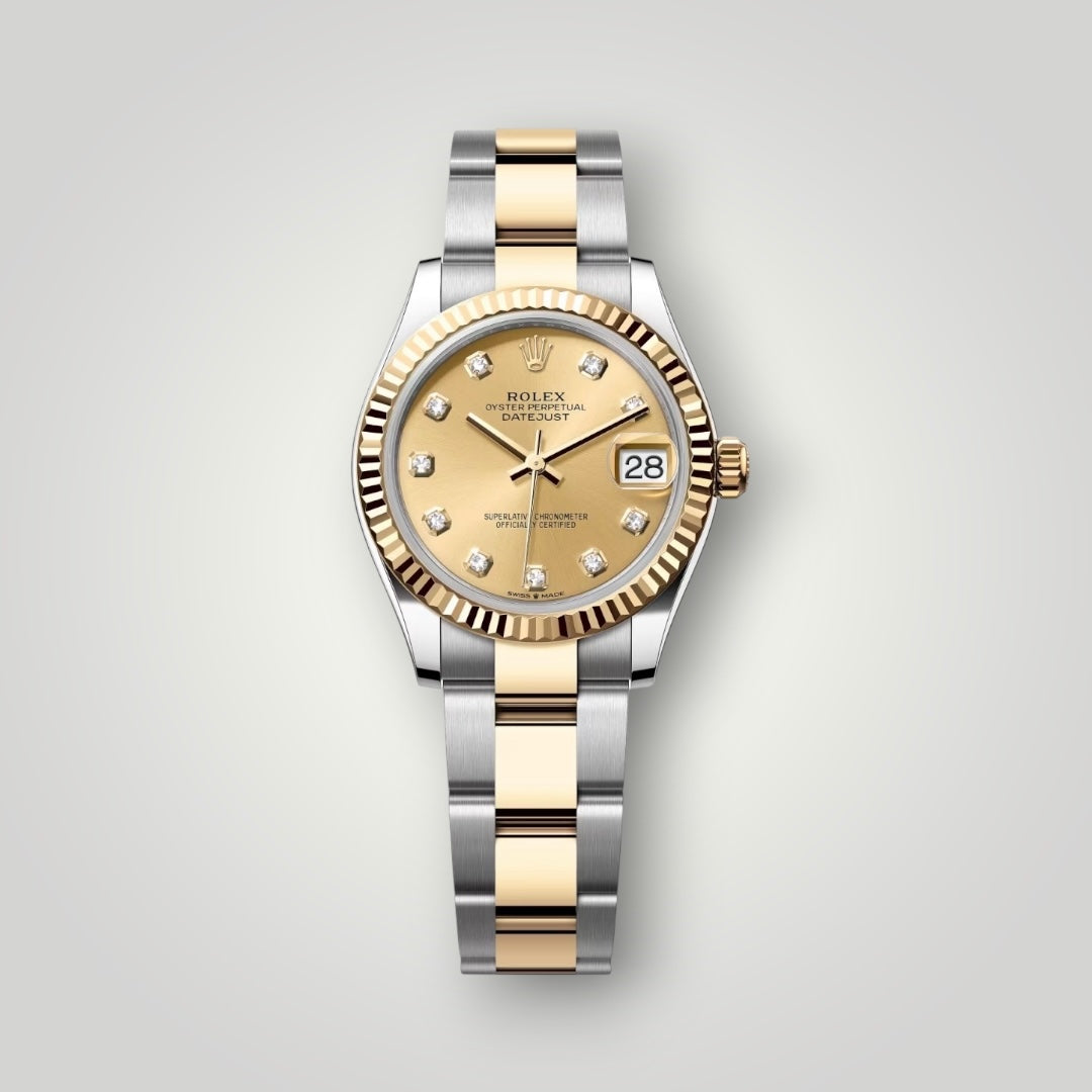 Rolex Lady Datejust 31mm 278273 Steel and Yellow Gold Champagne Diamonds Dial Oyster Bracelet ( 2025 )
