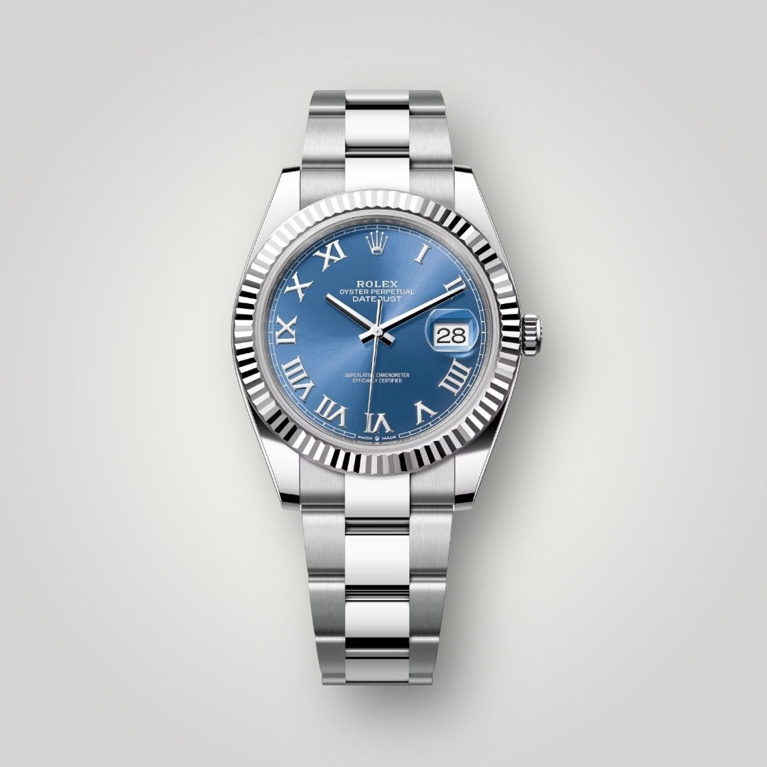 Rolex Datejust 41mm 126334 Blue Roman Oyster Dial Oyster Bracelet ( 2025 )