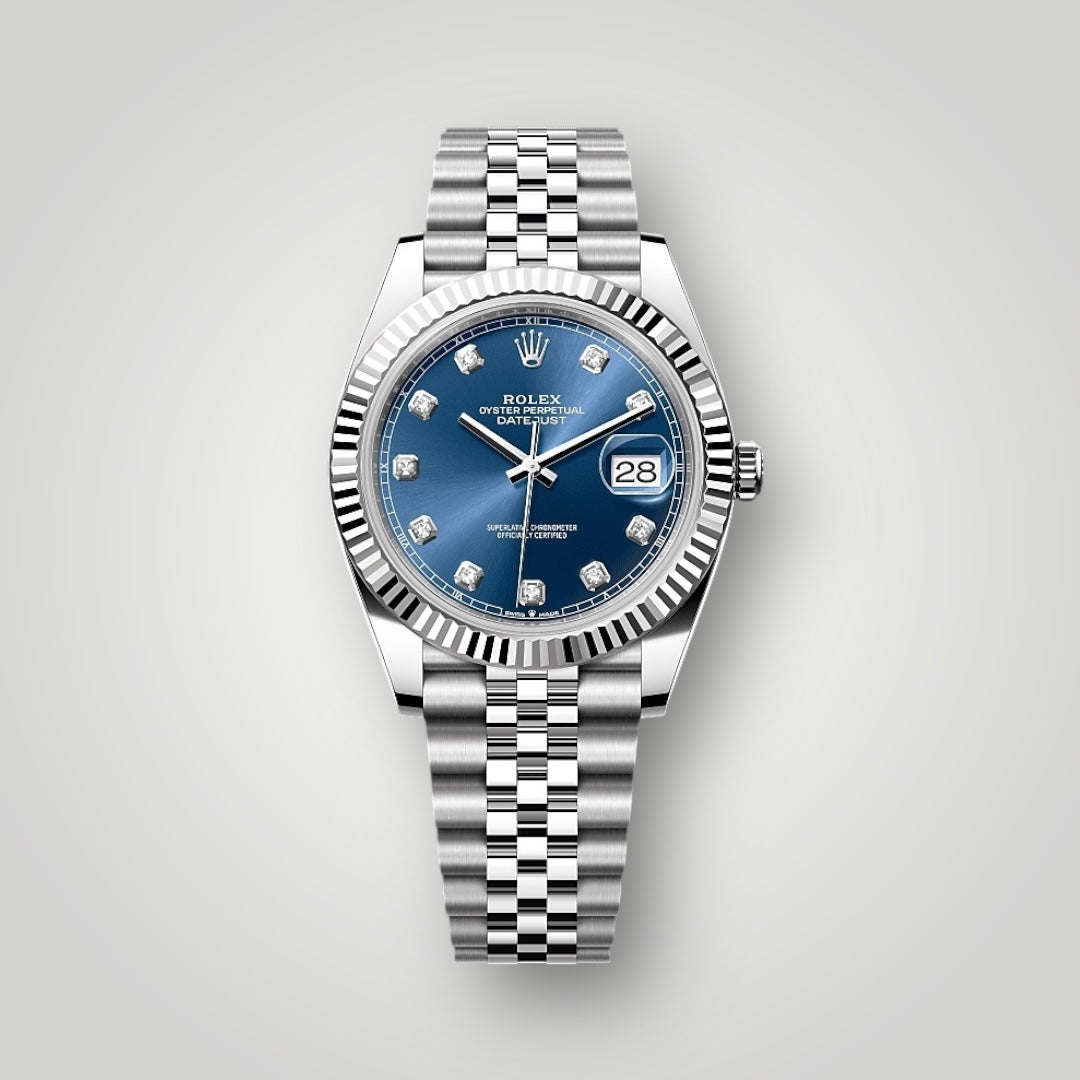 Rolex Datejust 41mm 126334 Blue Diamond Dial Jubilee Bracelet ( 2025 )