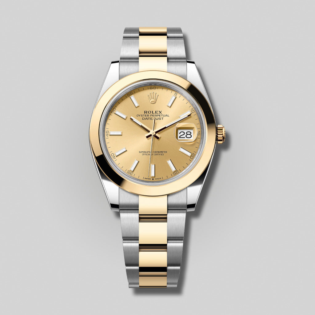 Rolex Datejust 41mm 126303 Champagne Index Dial Oyster Bracelet ( 2021 )
