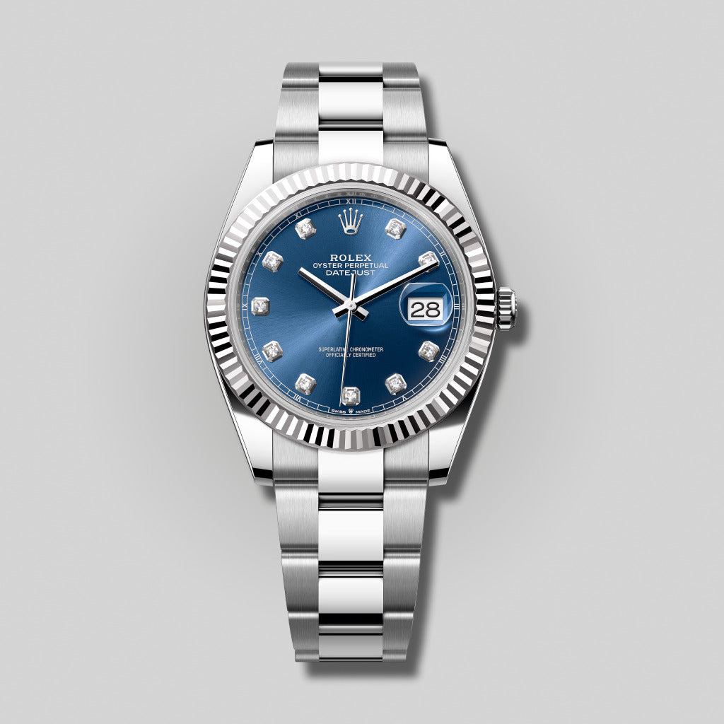 Rolex Datejust 41mm 126334 Blue Diamond Dial Oyster Bracelet ( 2025 )