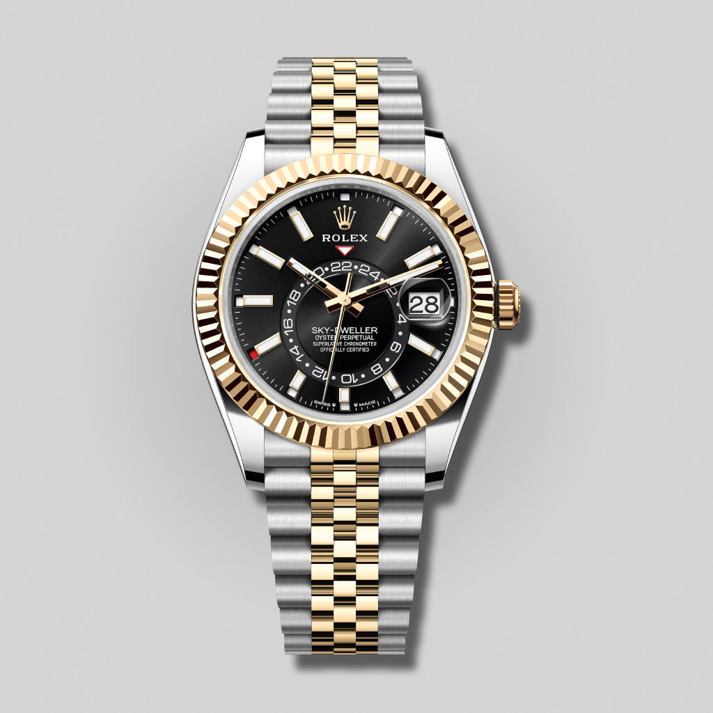 Rolex Sky Dweller 42mm 336933 Steel and Yellow Gold Black Dial Jubilee Bracelet ( 2025 )