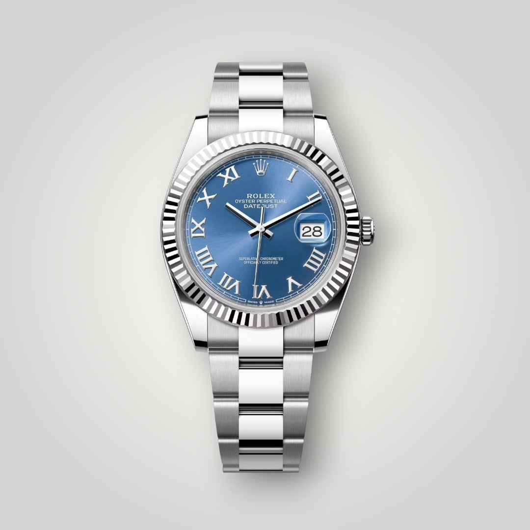 Rolex Datejust 41mm 126334 Blue Roman Dial Oyster Bracelet ( 2025 )