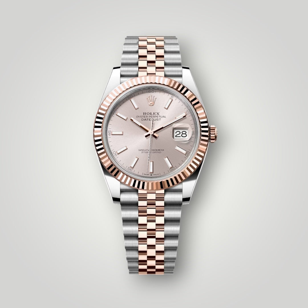 Rolex Datejust 41mm 126331 Steel and Rose Gold Sundust Index Dial Jubilee Bracelet ( 2026 )