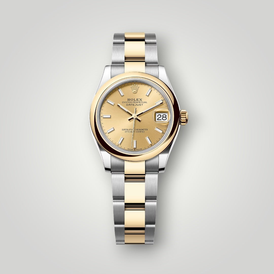Rolex Lady Datejust 31mm 278243 Steel and Yellow Gold Champagne Index Dial Oyster Bracelet ( 2021 )