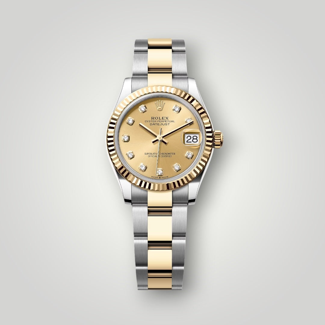 Rolex Lady Datejust 31mm 278273 Steel and Yellow Gold Champagne Diamond Dial Oyster Bracelet ( 2026 )