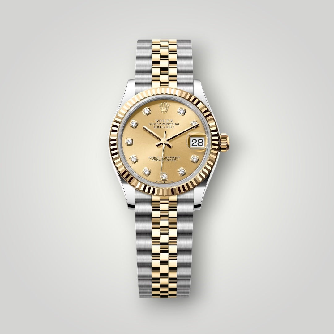 Rolex Lady Datejust 31mm 278273 Steel and Yellow Gold Champagne Diamond Dial Jubilee Bracelet ( 2026 )
