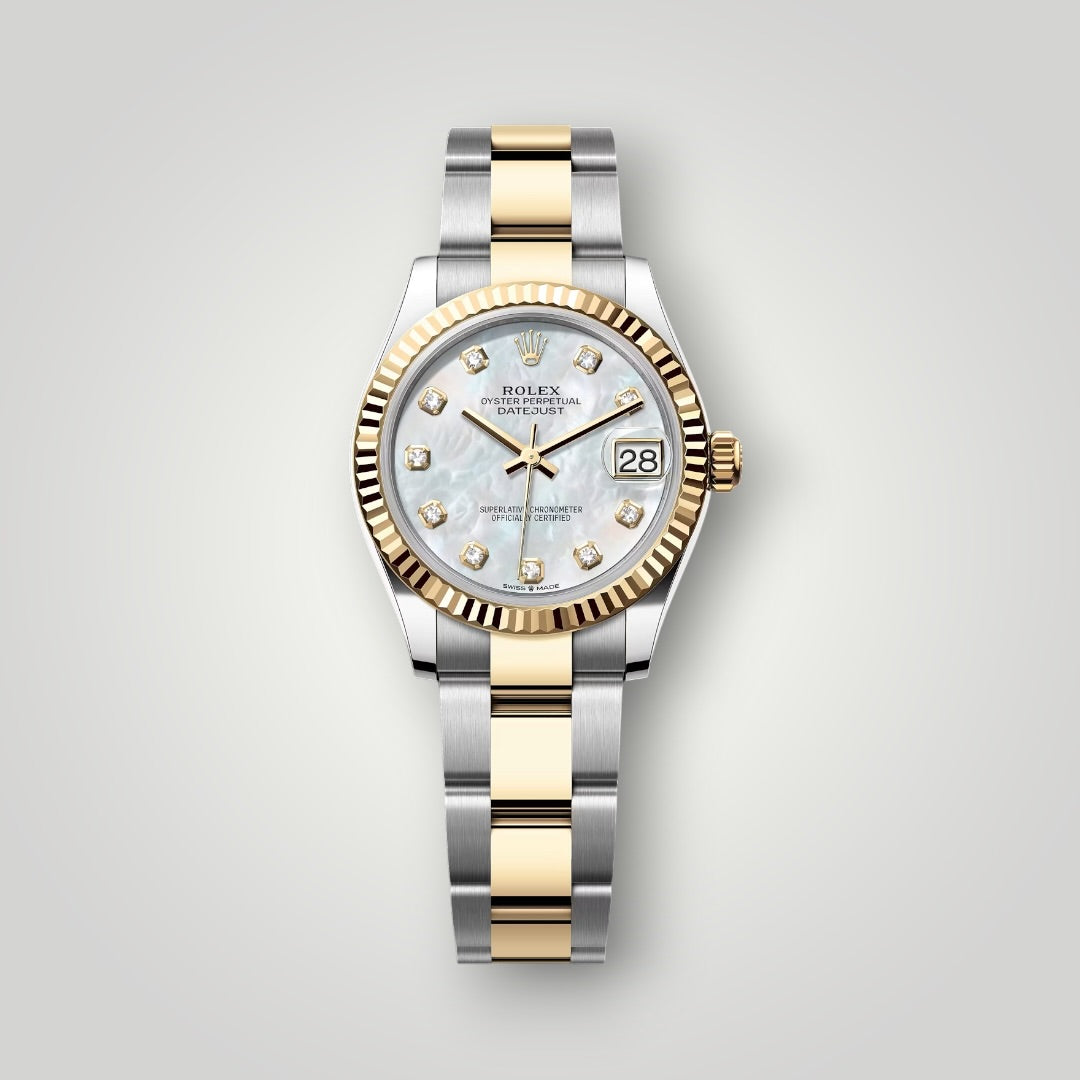 Rolex Lady Datejust 31mm 278273 Steel and Yellow Gold White Mother of Pearl Diamond Dial Oyster Bracelet  ( 2026 )