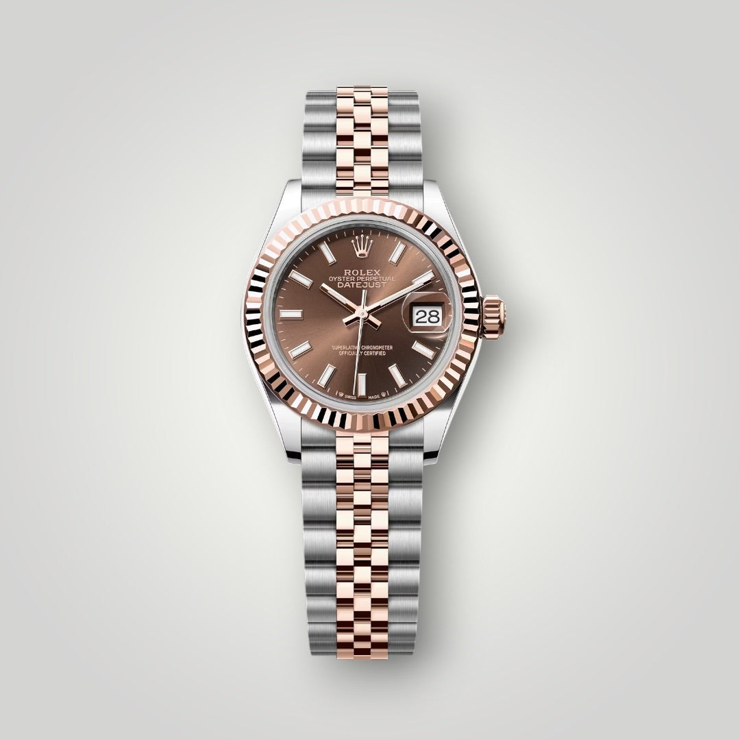 Rolex Lady Datejust 28mm 279171 Steel and Rose Gold Chocolate Index Dial ( 2026 )